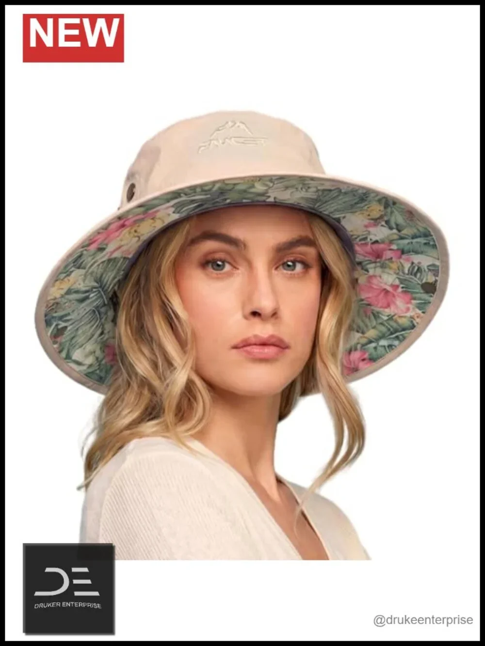 Women's Bucket Sun Hat UPF 50+ Cooling Ponytail Port Quick Dry Nylon